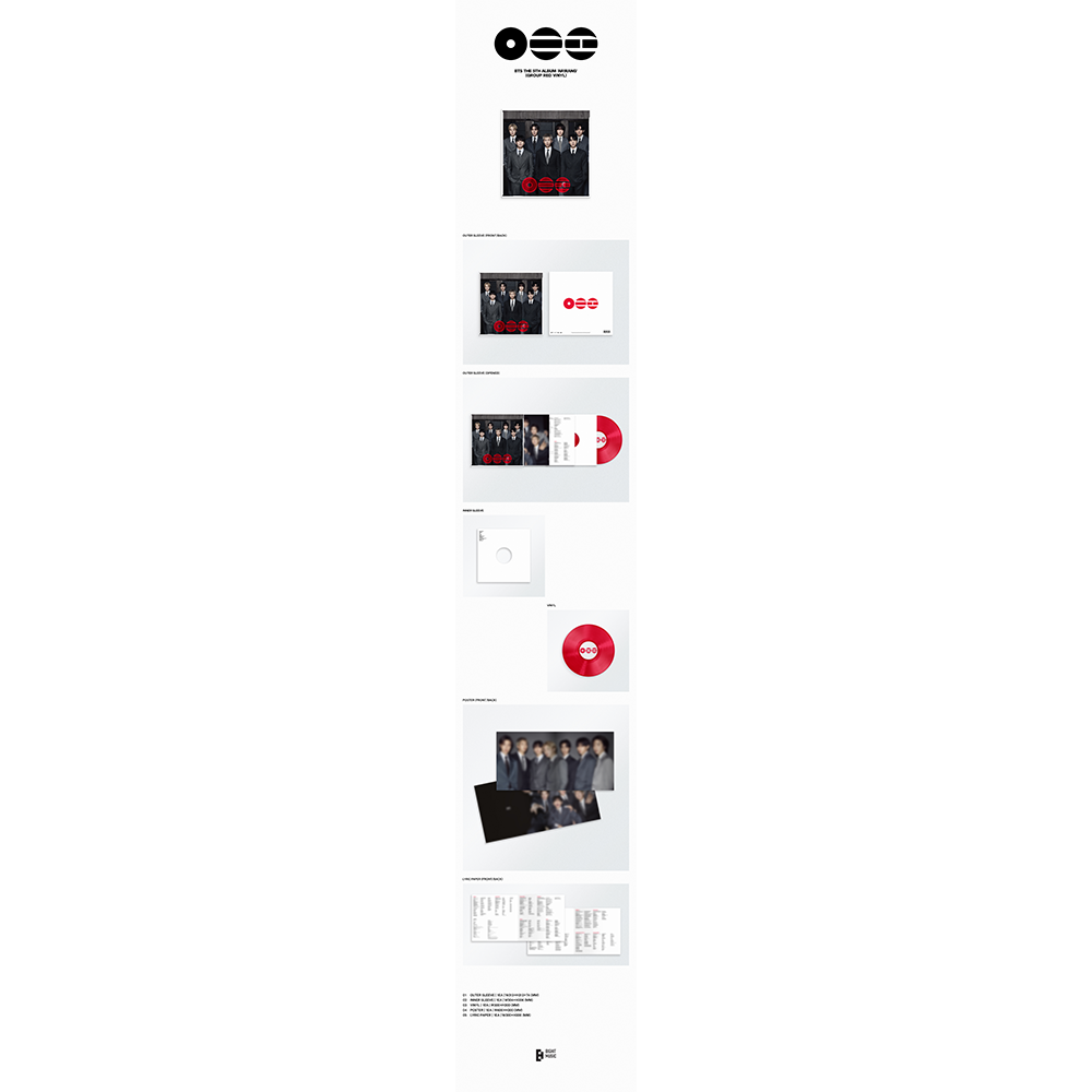 BTS The 5th Album 'ARIRANG' (Group Red Vinyl)