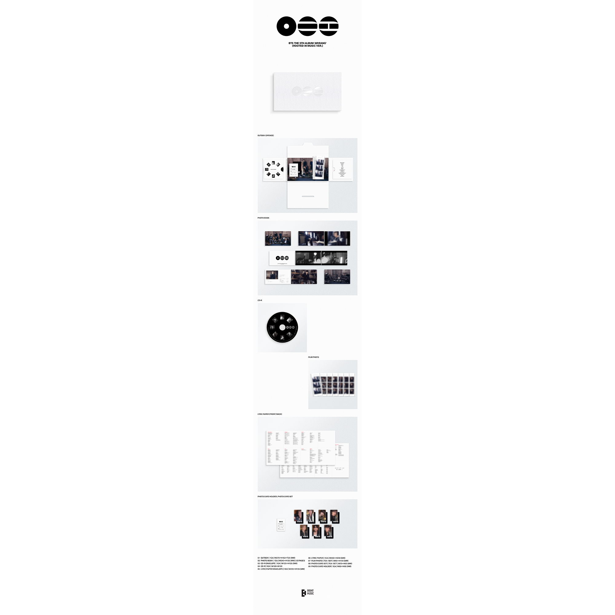 BTS The 5th Album 'ARIRANG' (Rooted in Music Ver.)